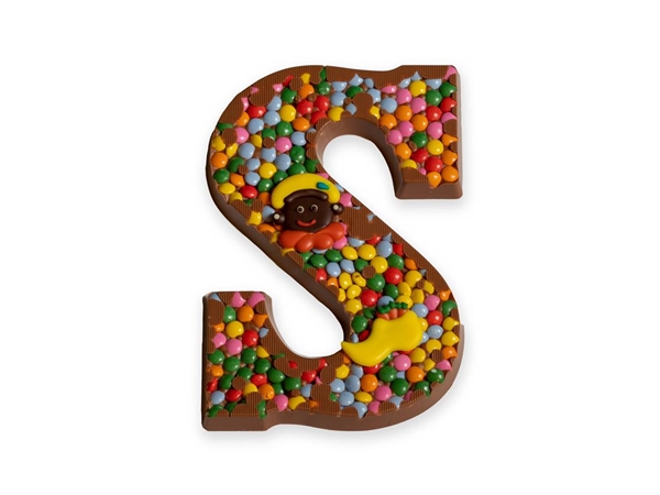 Chocoladeletter smarties melk groot