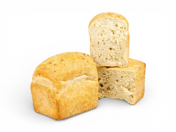 Mais brood half&nbsp;gesneden